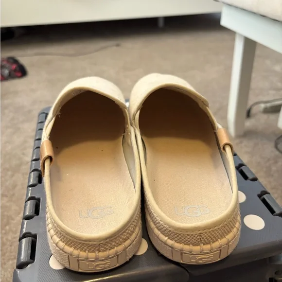 UGG women’s Canvas Slip-On Loafers in Tan - Picture 3 of 3